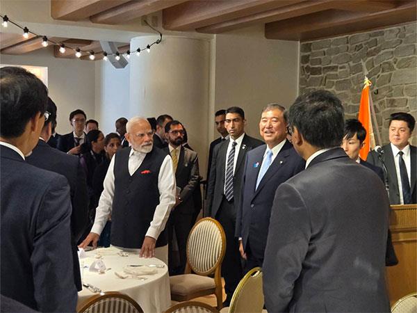 PM Modi attends luncheon with bigwigs of Japan's administration